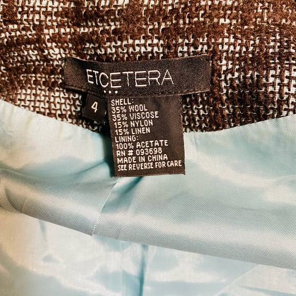 Etcetera Blazer Wool Size 4 - Picture 4 of 4